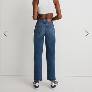 Madewell petite perfect vintage straight jean in mayfield wash